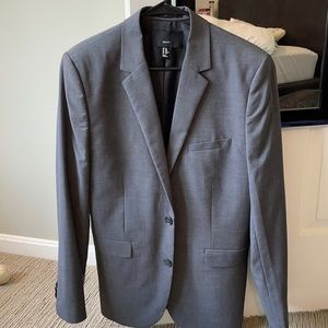 H&M gray regular fit blazer 38R